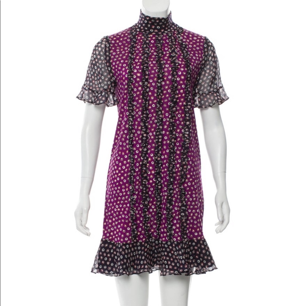 Diane Von Furstenberg-  Chiffon mini dress